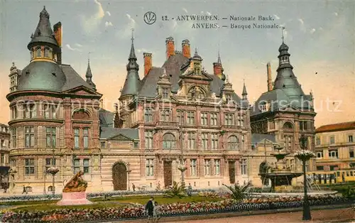 AK / Ansichtskarte Anvers_Antwerpen Banque Nationale Anvers Antwerpen