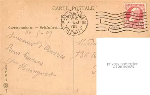 AK / Ansichtskarte Anvers_Antwerpen Debarcadere et le Steen Anvers Antwerpen