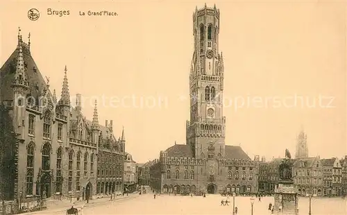 AK / Ansichtskarte Bruges_Gironde Grand Place Bruges Gironde