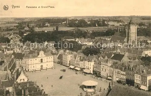 AK / Ansichtskarte Ypres_Ypern_West_Vlaanderen Grand Place Ypres_Ypern