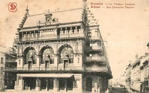 AK / Ansichtskarte Bruxelles_Bruessel Theatre flamand Bruxelles_Bruessel