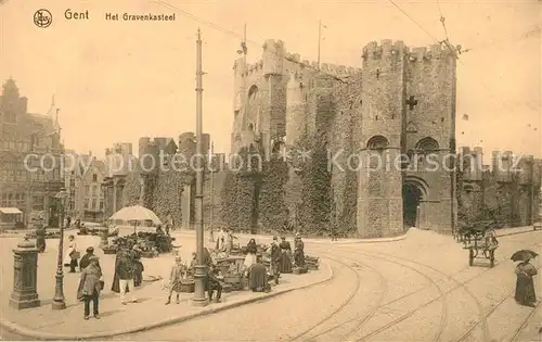 AK / Ansichtskarte Gent_Gand_Flandre Het Gravenkasteel Gent_Gand_Flandre