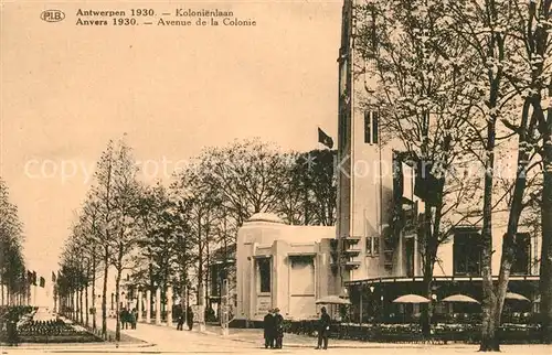 AK / Ansichtskarte Anvers_Antwerpen Avenue de la Colonie Anvers Antwerpen