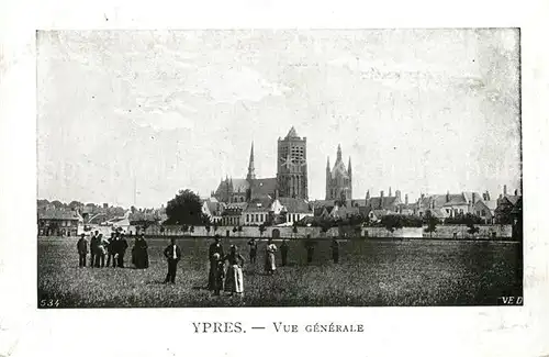 AK / Ansichtskarte Ypres_Ypern_West_Vlaanderen Vue Generale Ypres_Ypern