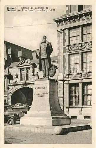 AK / Ansichtskarte Namur_Wallonie Standbeeld van Leopold den 2. Namur Wallonie