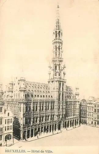 AK / Ansichtskarte Bruxelles_Bruessel Hotel de Ville Bruxelles_Bruessel