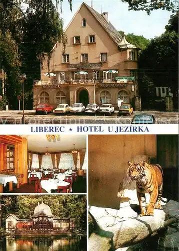 AK / Ansichtskarte Liberec Hotel u Jezirka Tieger Liberec