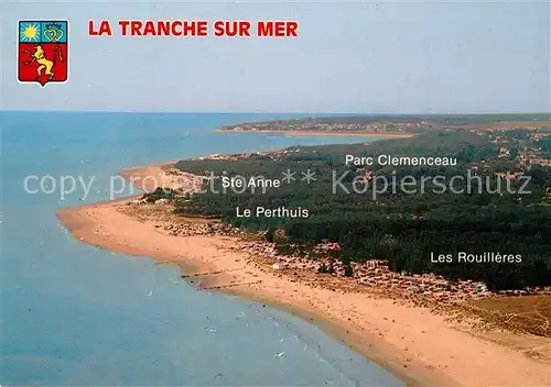AK / Ansichtskarte La_Tranche sur Mer Fliegeraufnahme Strand La Griere La_Tranche sur Mer