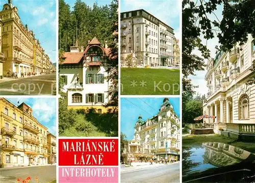 AK / Ansichtskarte Marianske_Lazne Interhotely Hotels Excelsior Corso Cristal Palace Esplanade Marianske_Lazne