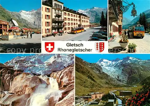 AK / Ansichtskarte Gletsch Rhonegletscher Gletsch