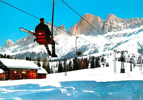 AK / Ansichtskarte Passo_Carezza Sessellift am Rosengarten Passo Carezza