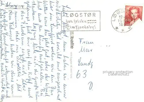 AK / Ansichtskarte Logstor med Frederik VIIs Kanal Logstor