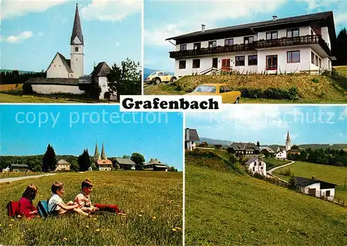 AK / Ansichtskarte Grafenbach_Diex Kirche Erholungsheim Panorama Grafenbach Diex