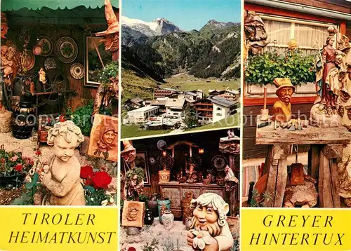 AK / Ansichtskarte Hintertux_Zillertal Tiroler Heimatkunst Greyer Details Hintertux_Zillertal