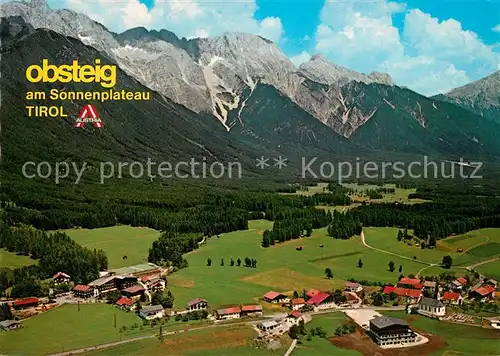 AK / Ansichtskarte Obsteig_Tirol Gasthof Stern Fliegeraufnahme Obsteig_Tirol