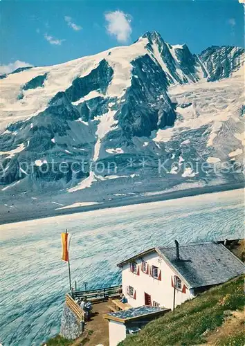 AK / Ansichtskarte Heiligenblut_Kaernten Hofmannshuette mit Grossglockner Heiligenblut Kaernten