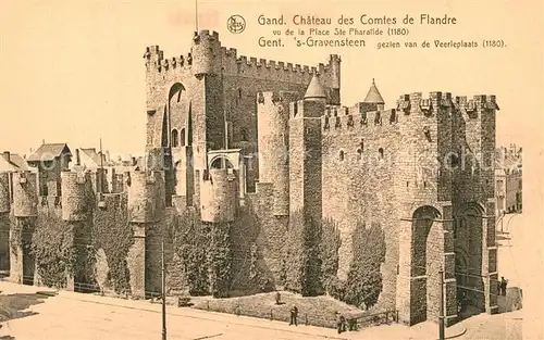 AK / Ansichtskarte Gand_Belgien Chateau des Comtes de Flandre Schloss Gand Belgien