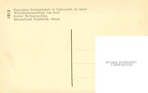 AK / Ansichtskarte Gand_Belgien Exposition Internationale et Universelle Le Cheval Bayard et Palais des Beaux Arts Gand Belgien