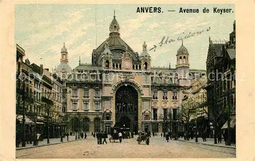 AK / Ansichtskarte Anvers_Antwerpen Avenue de Keyser Anvers Antwerpen
