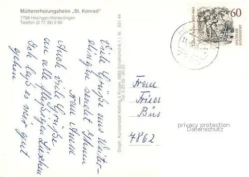 AK / Ansichtskarte Weiterdingen Muettererholungsheim St Konrad Weiterdingen