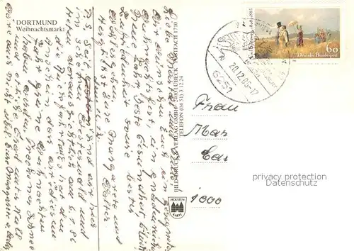 AK / Ansichtskarte Dortmund Weihnachtsmarkt Dortmund