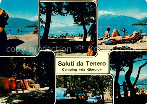 AK / Ansichtskarte Tenero_Lago_Maggiore Camping da Giorgio Vista parcial Tenero_Lago_Maggiore