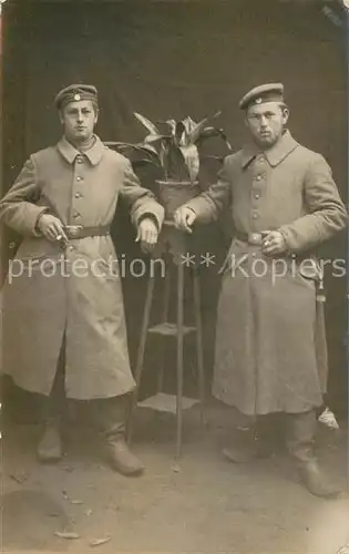 AK / Ansichtskarte Militaria_Deutschland_WK1 Uniformen Landsturm 