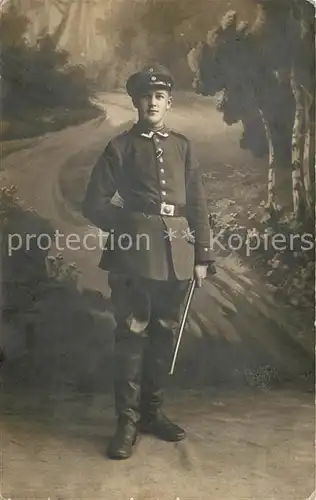 AK / Ansichtskarte Militaria_Deutschland_WK1 Uniform Schlagstock 