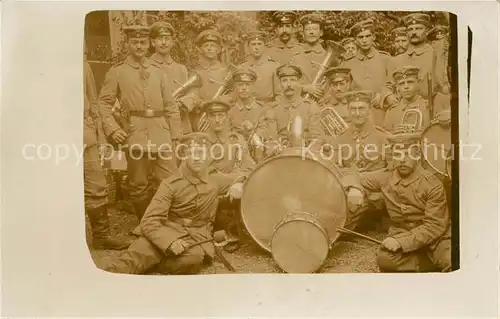 AK / Ansichtskarte Militaria_Musik Trommel Trompete WK1 Militaria Musik