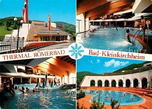 AK / Ansichtskarte Bad_Kleinkirchheim_Kaernten Thermal Roemerbad Innen und Aussenbecken Bad_Kleinkirchheim