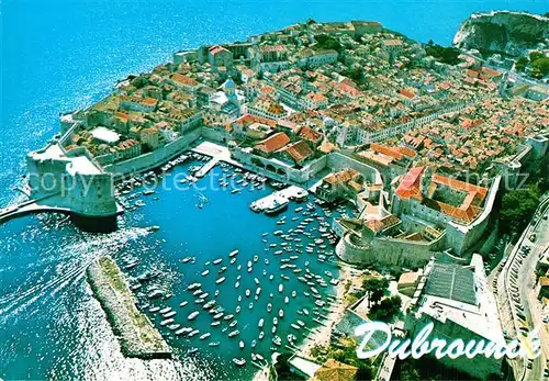 AK / Ansichtskarte Dubrovnik_Ragusa Fliegeraufnahme Dubrovnik Ragusa