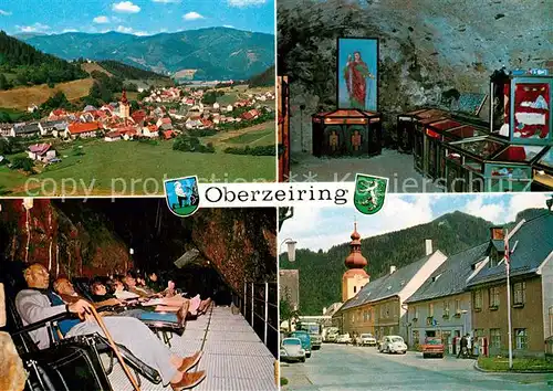 AK / Ansichtskarte Oberzeiring Panorama Ehem Silberbergwerk Heilstollen Dorfstrasse Oberzeiring