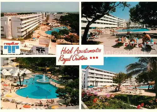 AK / Ansichtskarte Playa_de_Palma_Mallorca Hotel Apartamentos Royal Cristina Details Playa_de_Palma_Mallorca