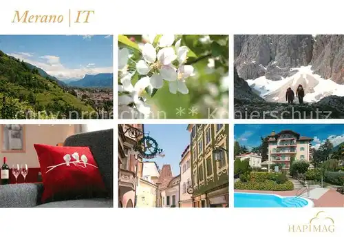 AK / Ansichtskarte Merano_Suedtirol Hapimag Hotel Panorama Bergwandern Merano Suedtirol