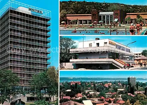 AK / Ansichtskarte Balatonalmadi Hotel Schwimmbad Stadtblick Balatonalmadi