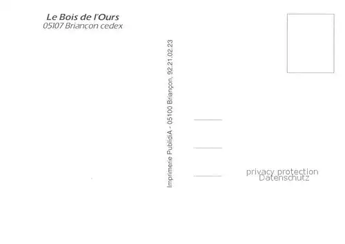 AK / Ansichtskarte Briancon Le Bois de lOurs Centre Medical Details Briancon