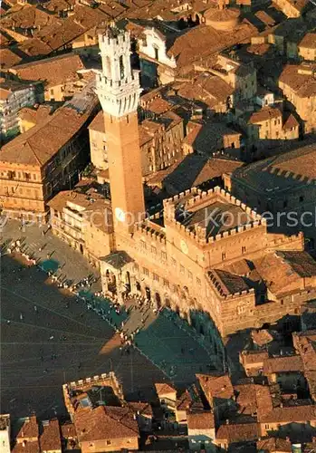 AK / Ansichtskarte Siena Palazzo Comunale Fliegeraufnahme Siena