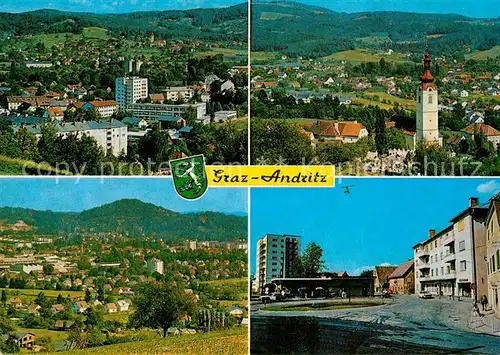 AK / Ansichtskarte Graz_Steiermark Panorama mit Andritz und St Veit Endstation Graz_Steiermark