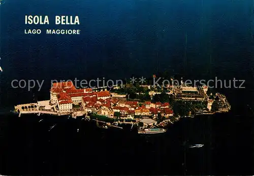 AK / Ansichtskarte Isola_Bella_Lago_Maggiore Fliegeraufnahme Isola_Bella_Lago_Maggiore