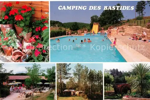 AK / Ansichtskarte Monflanquin Camping des Bastides Restaurant Schwimmbad Park Monflanquin