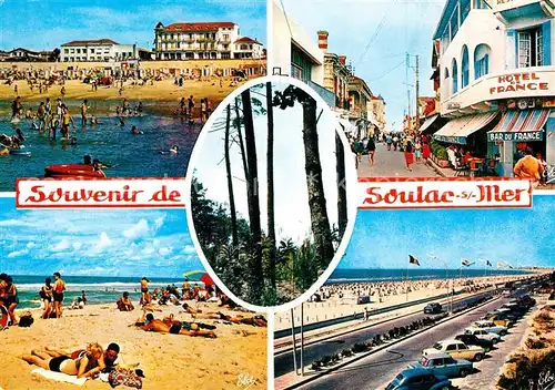 AK / Ansichtskarte Soulac sur Mer Strandpartien Strassenpartie Promenade Soulac sur Mer