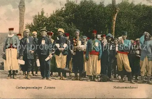 AK / Ansichtskarte Militaria_Deutschland_WK1 Kriegsgefangenenlager Afrikaner Zossen  