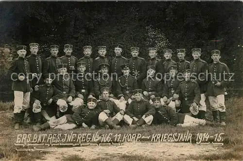 AK / Ansichtskarte 106_Regiment_IR_106_Infanterie_Leipzig Doebeln Gruppenfoto 