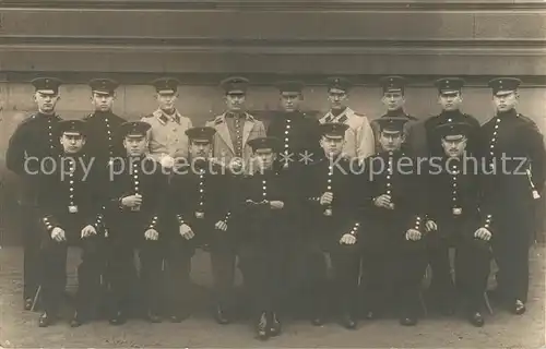 AK / Ansichtskarte Stuttgart Kaserne Gruppenfoto  Stuttgart