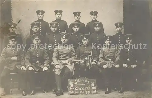 AK / Ansichtskarte 133_Regiment_IR_133_Infanterie _Zwickau Gruppenfoto 