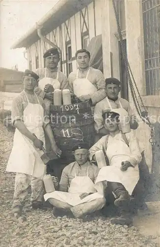 AK / Ansichtskarte Hammelburg_Lager Foto Bierfass Bierkruege Hammelburg_Lager