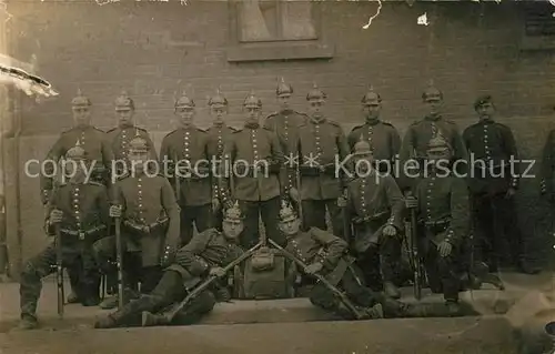 AK / Ansichtskarte Militaria_Deutschland_WK1 Gruppenfoto Kornwestheim 