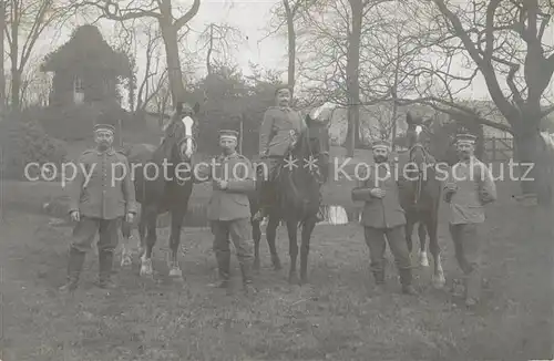 AK / Ansichtskarte Militaria_Deutschland_WK1 Jena Feldpoststation Nr. 12 Pferde Foto 