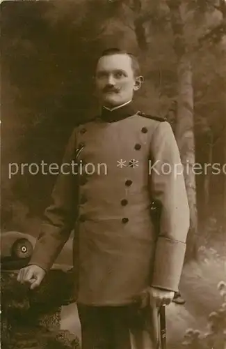 AK / Ansichtskarte Militaria_Deutschland_WK1 Foerster Hirschfaenger Uniform 