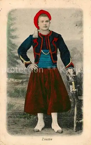 AK / Ansichtskarte Militaria_Frankreich_WK1 Zouave Uniform 